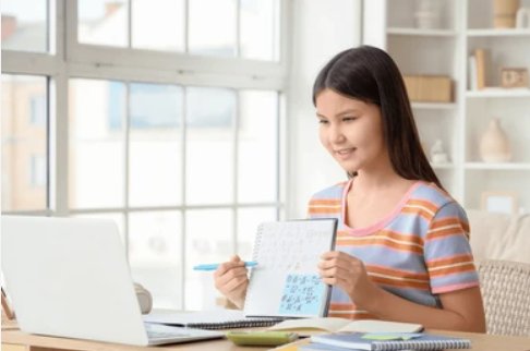 Student explaining concepts back to tutor